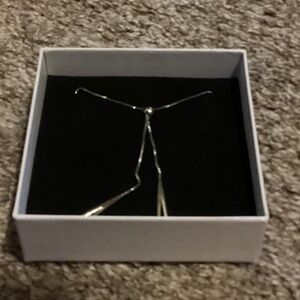 New S925 Sterling Silver Dangle Boho Minimalist Necklace